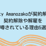 Twisty Amanozakoが契約解除？契約解除や解雇を噂されている理由5選