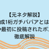 【元ネタ解説】平成1桁ガチババアとは？意味や最初に投稿されたポストを徹底解説