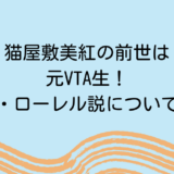 猫屋敷美紅の前世は元VTA生！コニカ・ローレル説についても検証